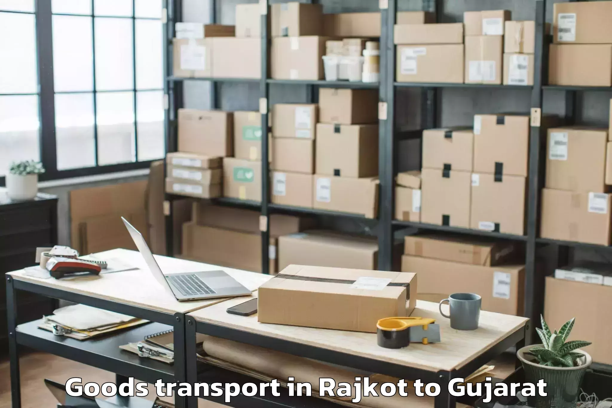 Get Rajkot to Dhuvaran Goods Transport